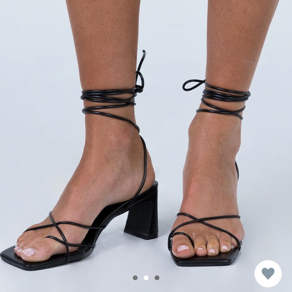 Princess Polly Calile Heels Black US 8